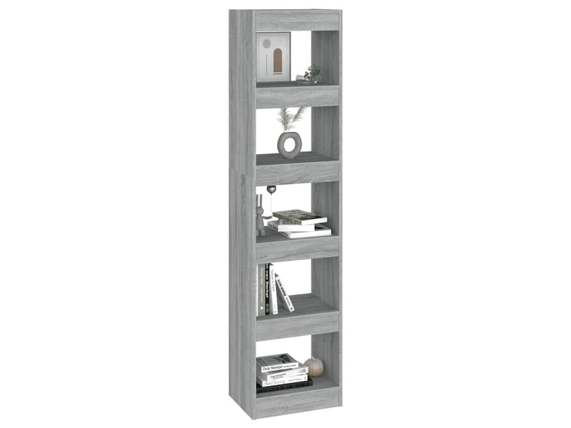  Bibliothèque, séparateur de pièce sonoma gris 40x30x166 cm  - Conforama E