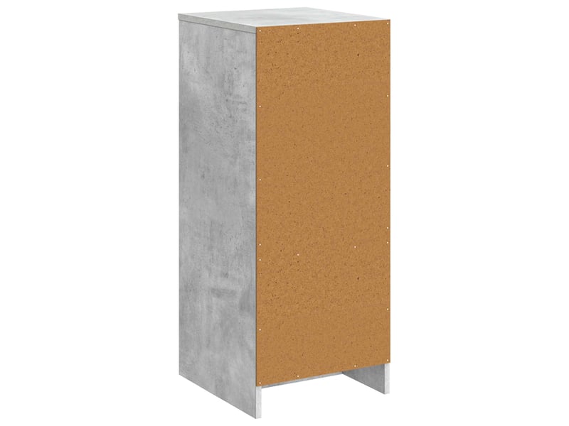  Armoire de salle de bain, meuble de rangement gris béton 35x36.5x85 cm  - Conforama E