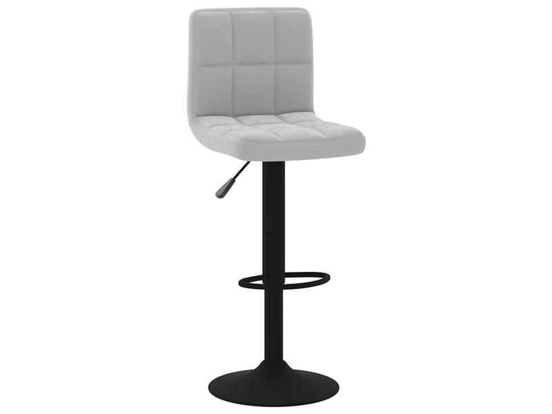  Lot de 2 tabouret de bar, chaise de bar gris clair velours shl38648  - Conforama C