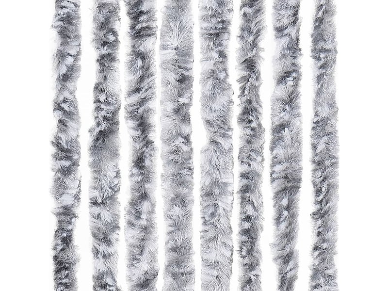  Rideau anti-mouches, moustiquaire blanc et gris 100x200 cm chenille cf43511  - Conforama E