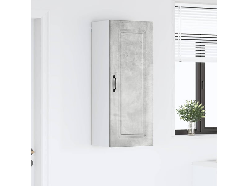 Meuble mural de cuisine | armoire de cuisine gris béton 40x31x100cm shl378 - Conforama D