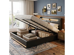 Lit coffre 140x200 cm DreamMespace coloris noir