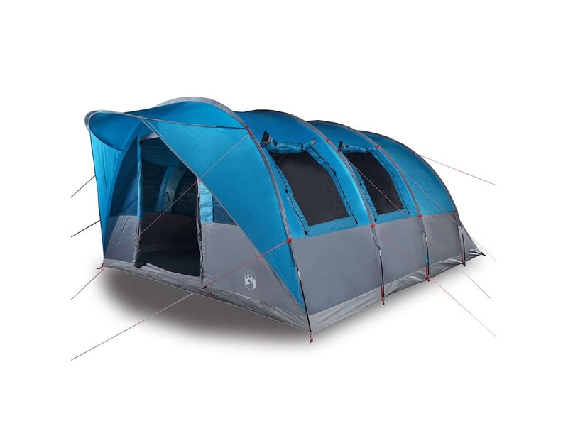 Tente de camping, tente tunnel 5 personnes bleu imperméable shl95317  - Conforama A