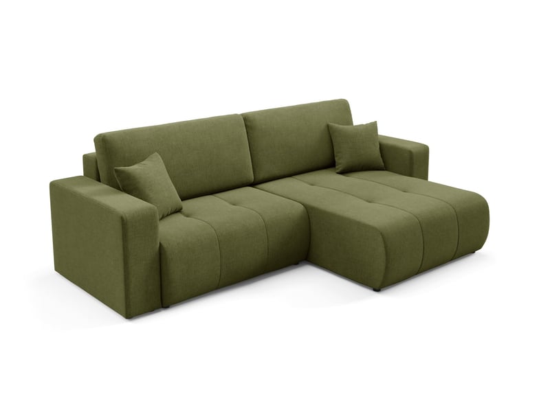 Canapé d'angle convertible molinio l vert - Conforama C