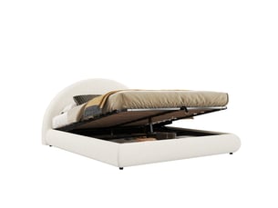 Lit coffre 180x200 cm    coloris blanc