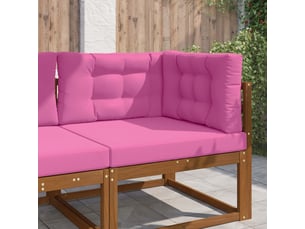 Coussin de canapé d'extérieur, coussin de chaise polyester rose 80 x 80 cm cf54143