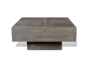 Table basse rectangulaire coloris marron  