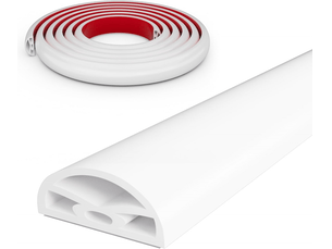 Bande de seuil de douche blanche de 200 cm, protection anti-éclaboussures auto-adhésive et pliable, adaptée aux cabines de douche à l'italienne.