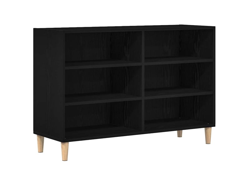  Buffet - bahut - meuble de rangement 103,5 x 35 x 70 cm bois d'ingénierie chêne noir  - Conforama A