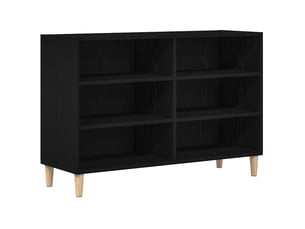 Buffet - bahut - meuble de rangement 103,5 x 35 x 70 cm bois d'ingénierie chêne noir