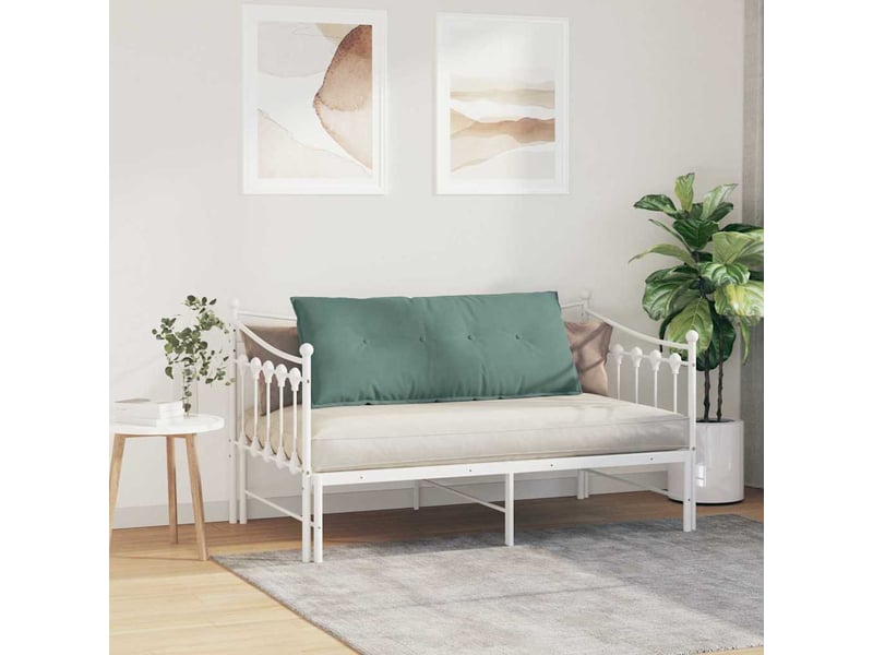  Coussin de dos, coussin de dossier vert mer 120 x 50 cm tissu en velours côtelé cf55118  - Conforama D