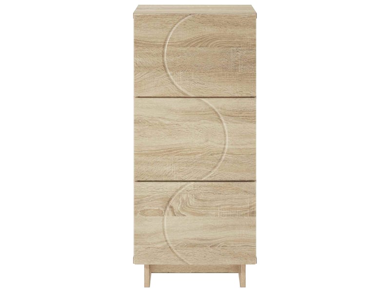 Buffet salon, buffet de rangement chêne sonoma 33,5x34,5x75 cm bois d'ingénierie shl28472 - Conforama D