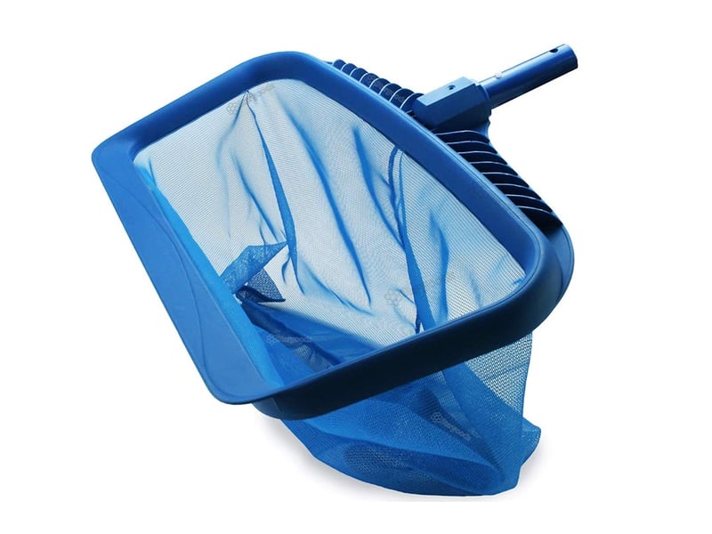  Épuisette de piscine avec sac profond double couche bleu sans poteau  - Conforama A