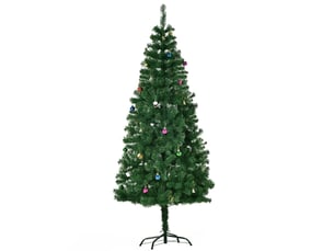 Sapin de noël artificiel de 180 cm avec 624 branches en pvc ignifugé, sapin réaliste décoré aux branches épaisses, vert