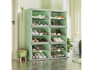 Meuble à chaussures 16 paire(s)  <strong></strong>  <strong></strong> coloris vert