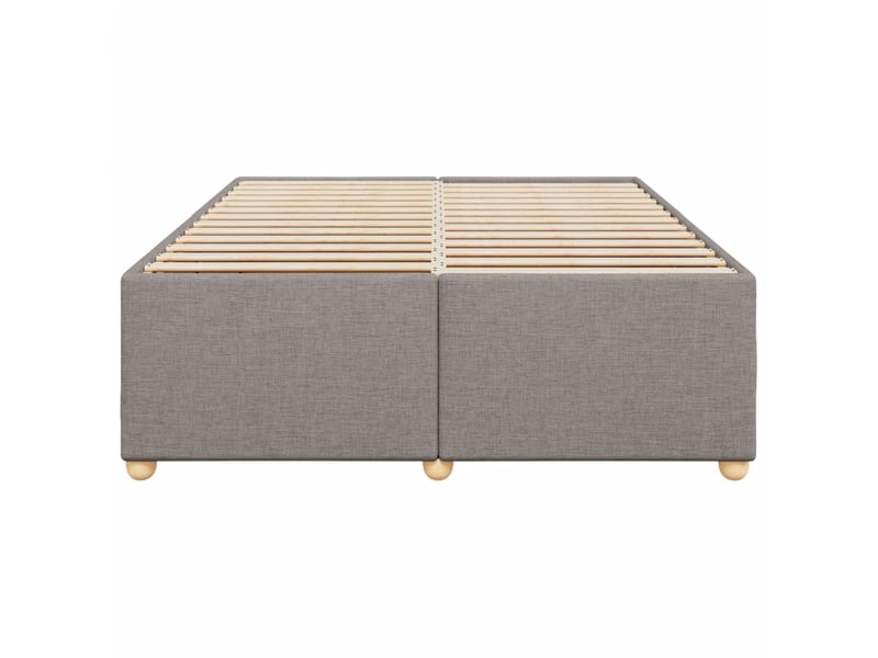  Lit double- lit adulte -  cadre de lit sans matelas taupe 160x200 cm tissu  - Conforama C