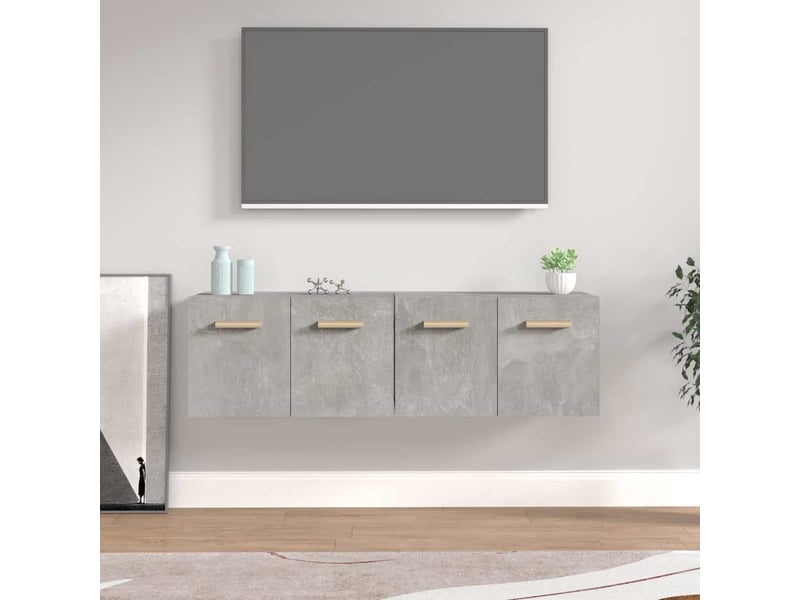  Armoires murales 2 pcs salon gris béton 60x36,5x35cm bois d'ingénierie shl3118  - Conforama B