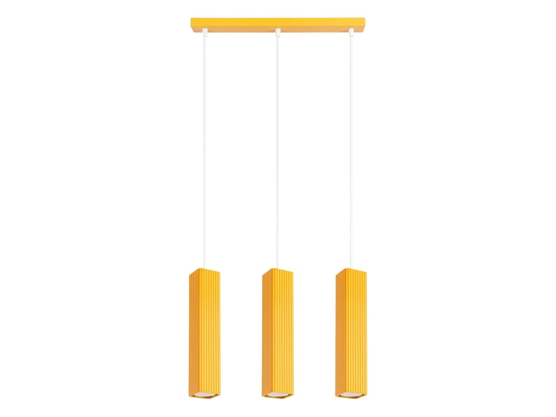  Suspension rayo 3l jaune aluminium moderne 98x45x6cm SL.3268 - Conforama A