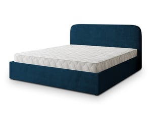 Lit coffre 140x200 cm <strong>MASSENO</strong>  <strong></strong> coloris bleu