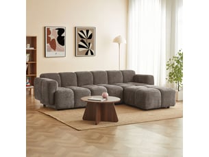 Canapé d'angle réversible fixe <strong>BAITA</strong> <strong></strong> 4 places Tissu