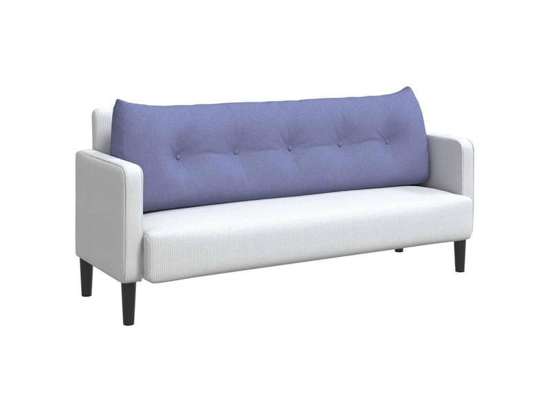  Coussin de dos, coussin de dossier bleu denim 160 x 24 x 50 cm tissu cf54544  - Conforama C