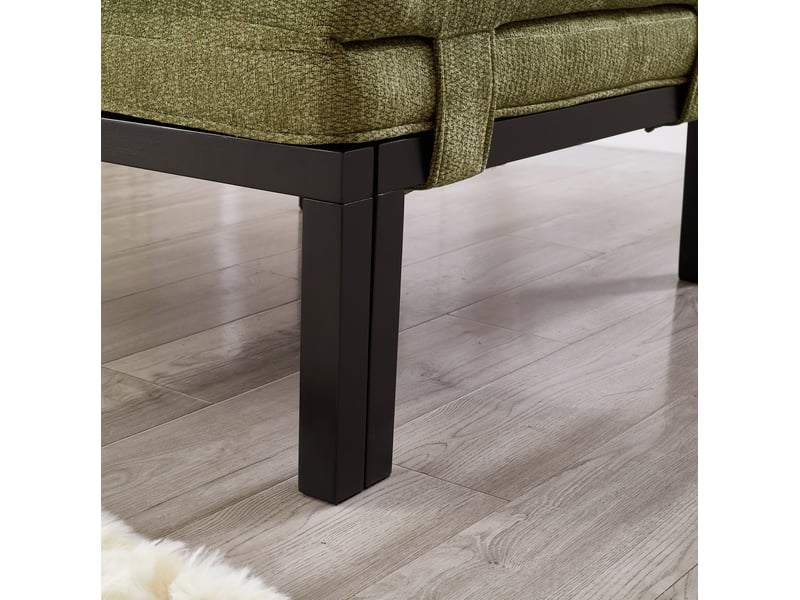  Canapé convertible 1 place en velours vert avec usb type-c, fauteuil-lit compact pour les petits espaces  - Conforama D