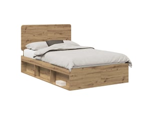 Lit 2 places 120x190cm coloris marron