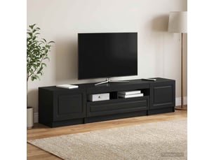 Meuble tv coloris noir 49 cm <strong></strong> <strong></strong>