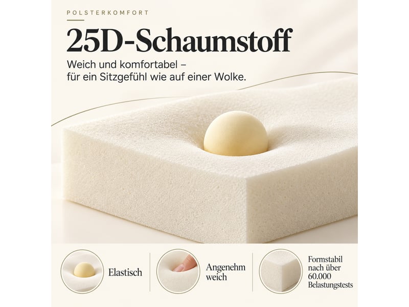Chaise de salle à manger lot de 2 avec dossier incurvé et assise rembourrée, pieds en métal noir, tissu chenille taupe - Conforama E