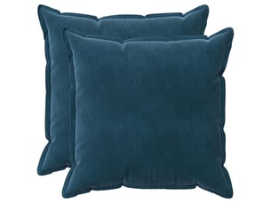 Lot de 2 coussins avec oreiller, coussins décoratifs houten bleu fløjl cf51026
