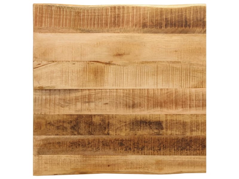  Dessus de table, plateau de table bord vivant 60x60x2,5 cm bois de manguier brut  - Conforama B