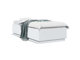 Lit simple 100x200 cm    coloris blanc