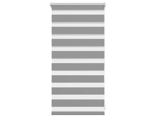Store vénitien zebra, store de fenêtre 40,9 x 100 cm, largeur du tissu 36,7 cm, gris cf48205