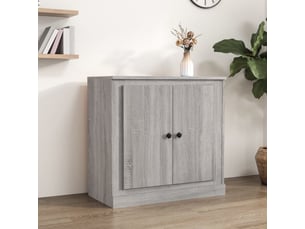 Buffet - bahut - meuble de rangement sonoma gris 70x35,5x67,5 cm bois d'ingénierie