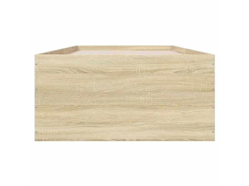  Lit simple- lit adulte -  cadre de lit sans matelas chêne sonoma 100x200 cm  - Conforama C