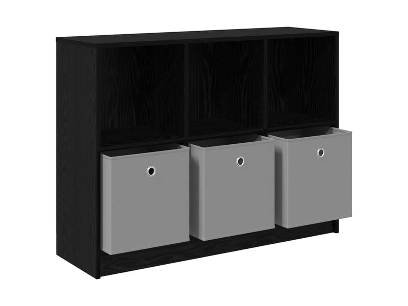  Buffet - bahut - meuble de rangement chêne noir 102 x 32 x 73,5 cm  - Conforama E