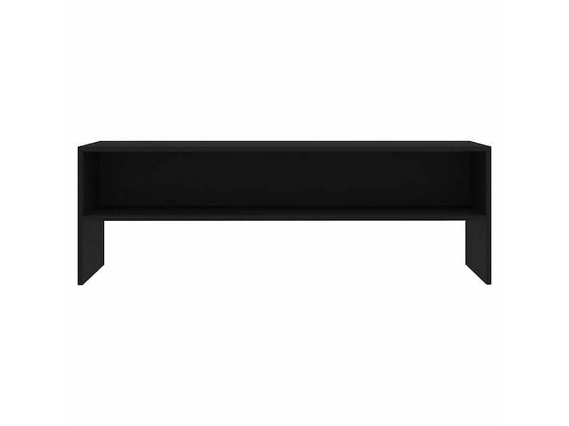  Meuble tv - banc tv - meuble de rangement noir 120x40x40 cm bois d'ingénierie  - Conforama D