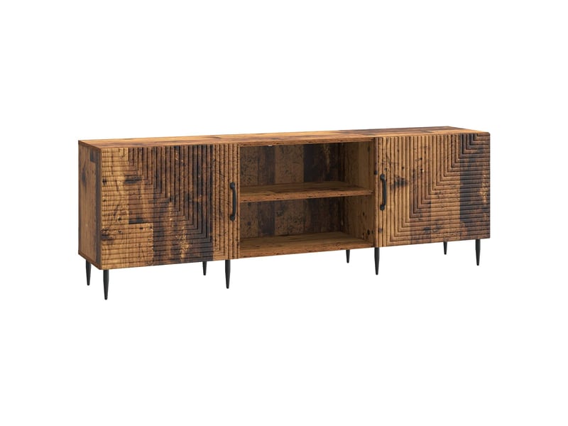  Meuble tv - banc tv - meuble de rangement 150 x 31 x 50 cm bois ancien bois d'ingénierie  - Conforama A