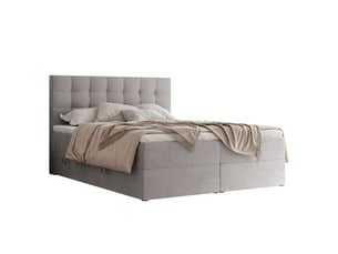Lit coffre 180x200 cm <strong>IDOHOME</strong> <strong>GRAND</strong> coloris gris