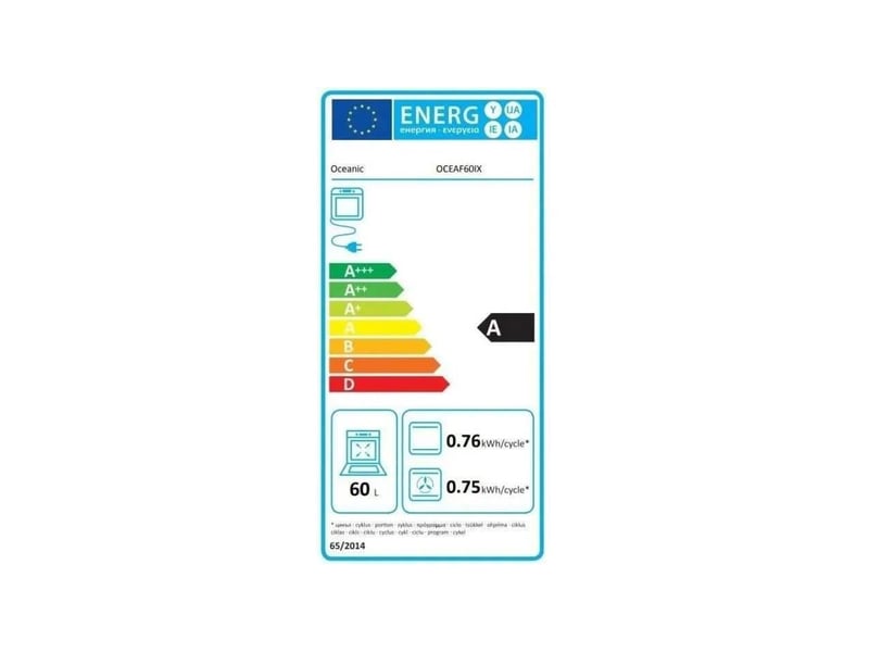 Fours encastrables électrique 57l oceanic 2300w 56cm, oceaf60ix  - Conforama R