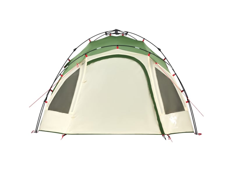  Tente de camping, tente à dôme 3 personnes vert libération rapide shl51304  - Conforama E