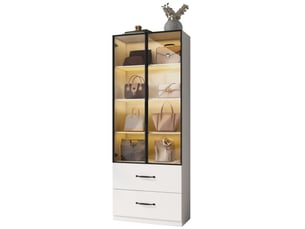 Vitrine coloris blanc VIVRYN - 40 cmx160 cm