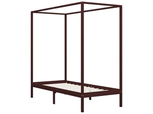 Lit simple 100x200 cm    coloris marron