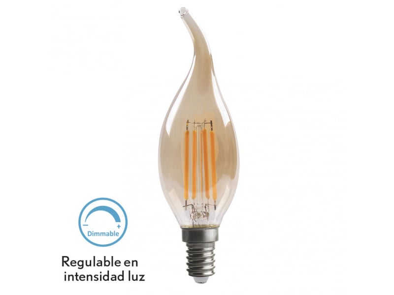  Ampoule led filament fabrilamp filamen bohemia e14 4 w 330 lm 2700 k ambre ø 35 mm dimmable 141332146 - Conforama A