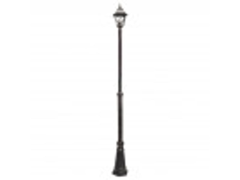 Lampadaire extérieur fabrilamp bootes 1 x e27 marron ip44 145-220 x 18 x 18 cm 149341002 - Conforama B