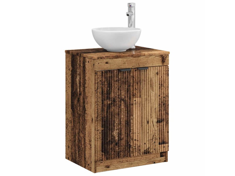  Armoire de salle de bain, meuble de rangement bois ancien 54x41x70 cm shl879  - Conforama C