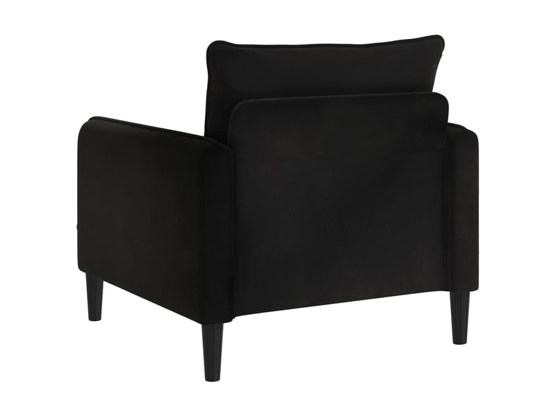  Vidaxl fauteuil xl noir velours  - Conforama E