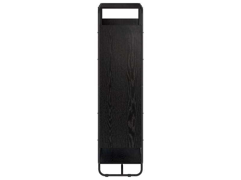  Buffet haut, buffet de rangement chêne noir 80x37,5x144 cm bois d'ingénierie  - Conforama D