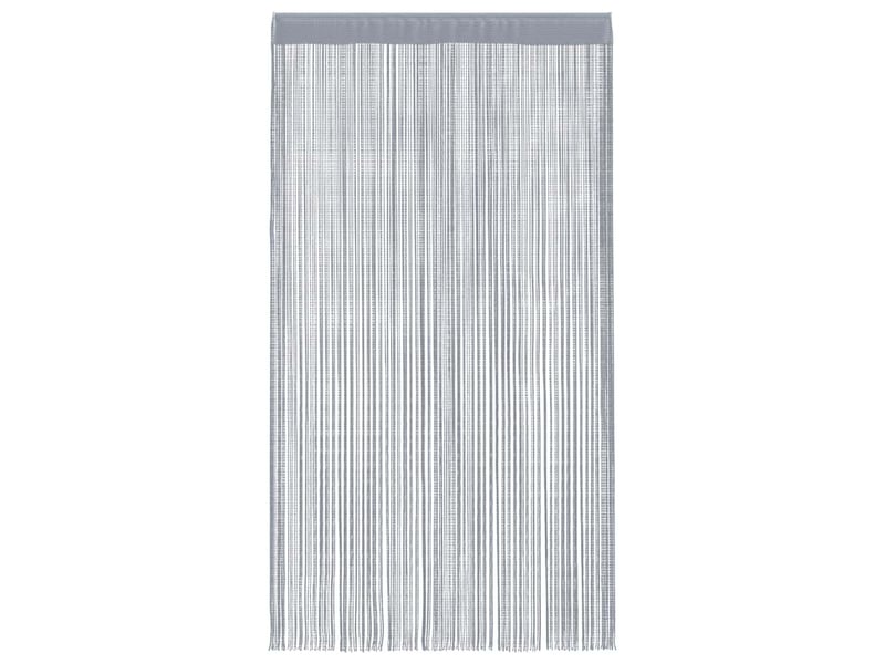  Lot de 2 rideaux en fils, rideau de porte 140 x 250 cm gris clair cf43845  - Conforama D