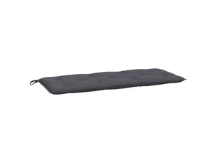 Coussin de banc de jardin, coussin d'assise anthracite 120x50x7 cm tissu oxford cf52636